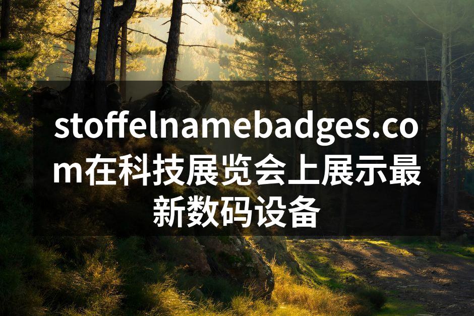 展会现场，stoffelnamebadges.com吸引众多观众